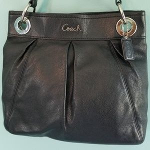 Coach Black Leather Shoulder Bag